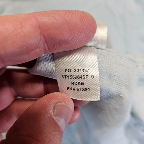 Patagonia Shirt Mens Size XL Blue Organic Cotton‎ Short Sleeve Button Up - Picture 8 of 11